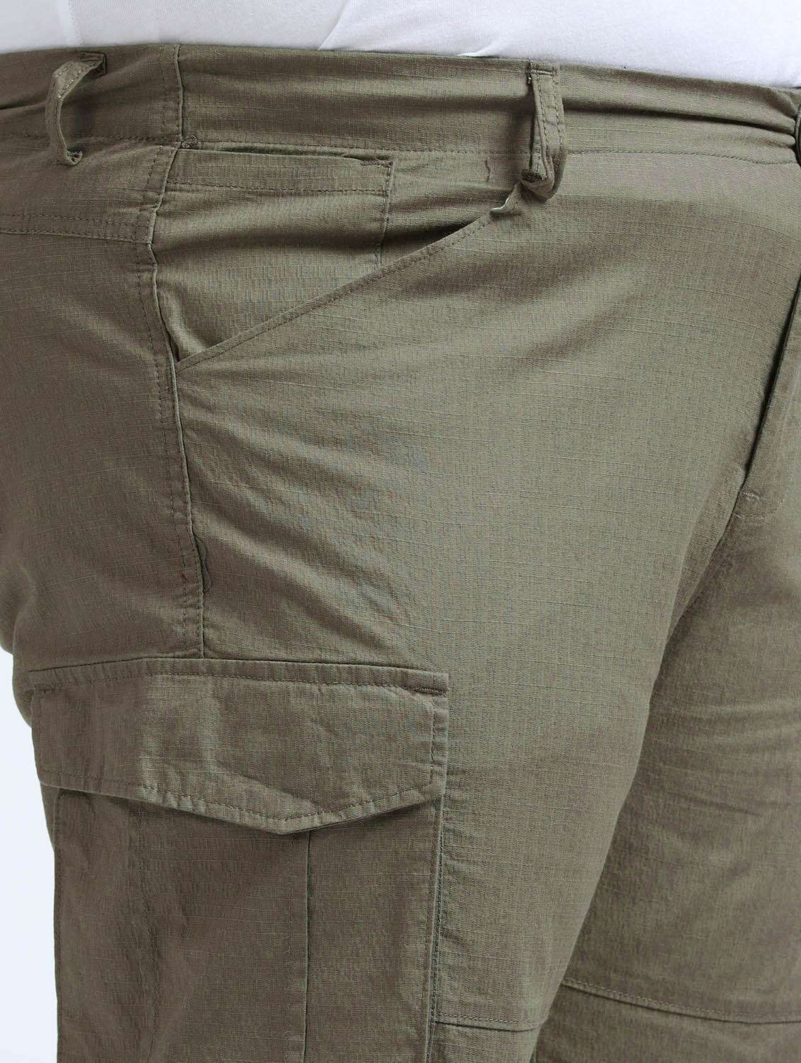 olive cotton cargos - 22086651 - Standard Image - 4