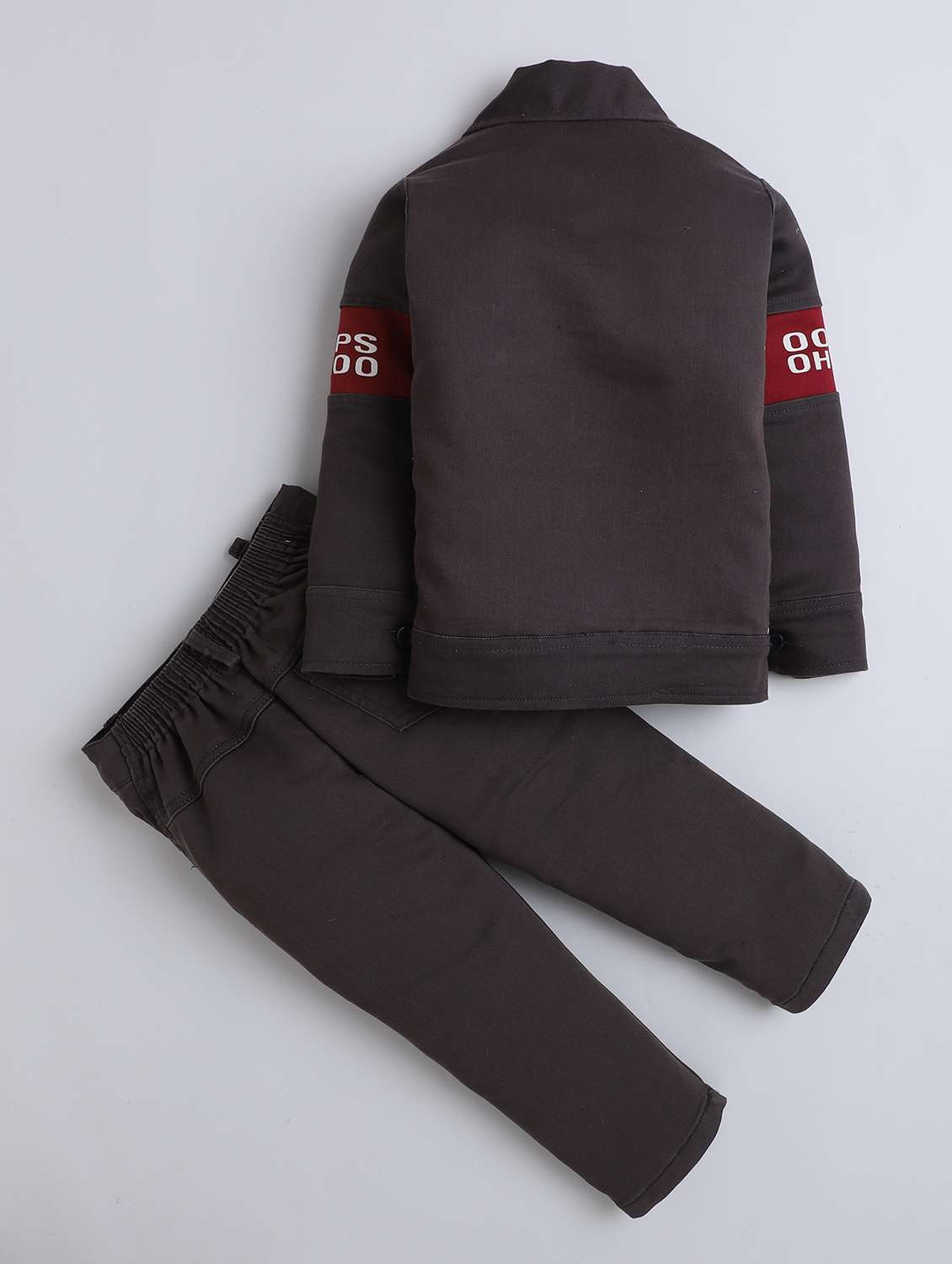 boys printed t-shirt and trouser with jacket set - 22086695 -  Standard Image - 1