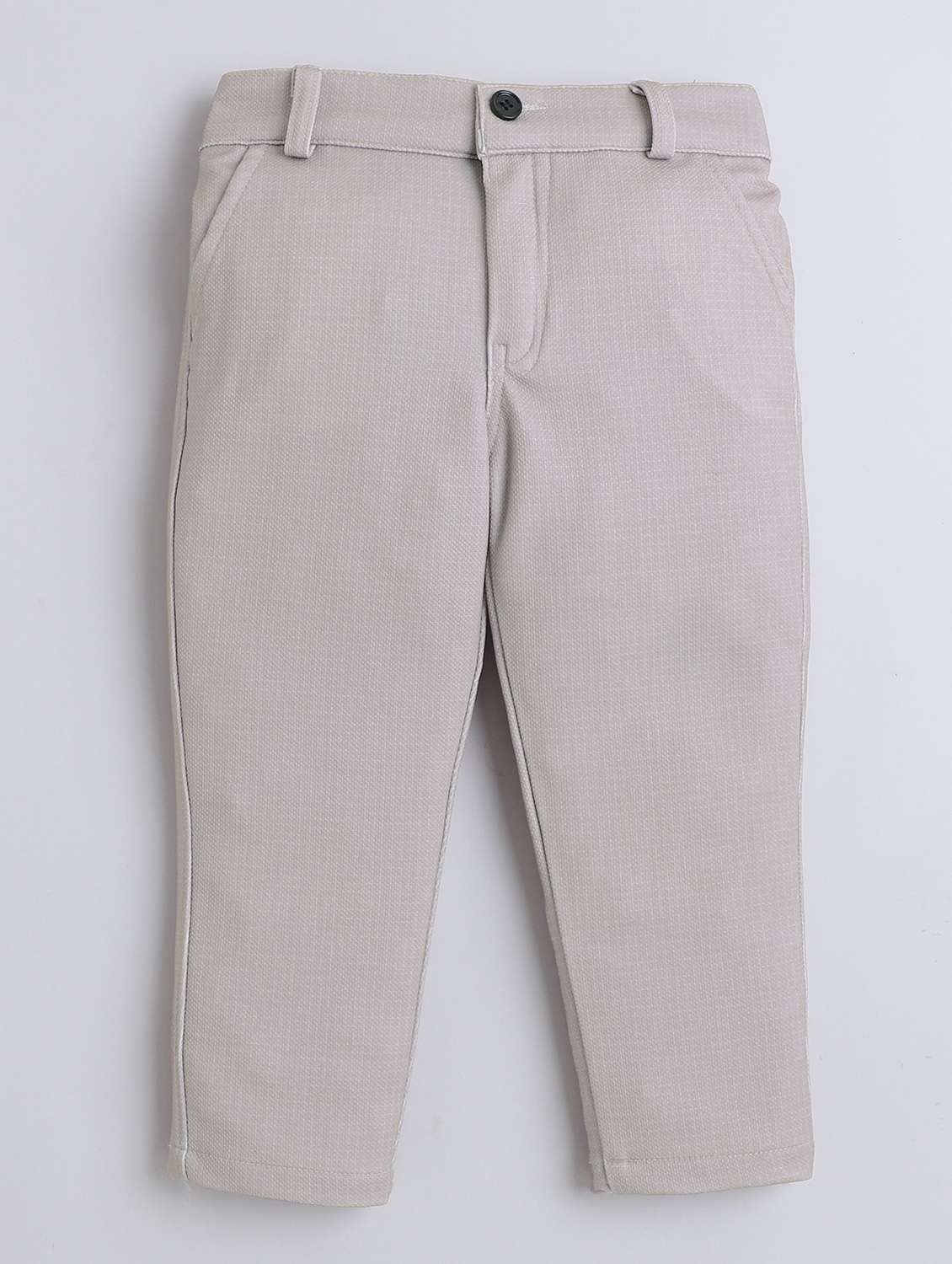 boys solid shirt and trouser with wasitcoat set - 22086698 -  Standard Image - 4