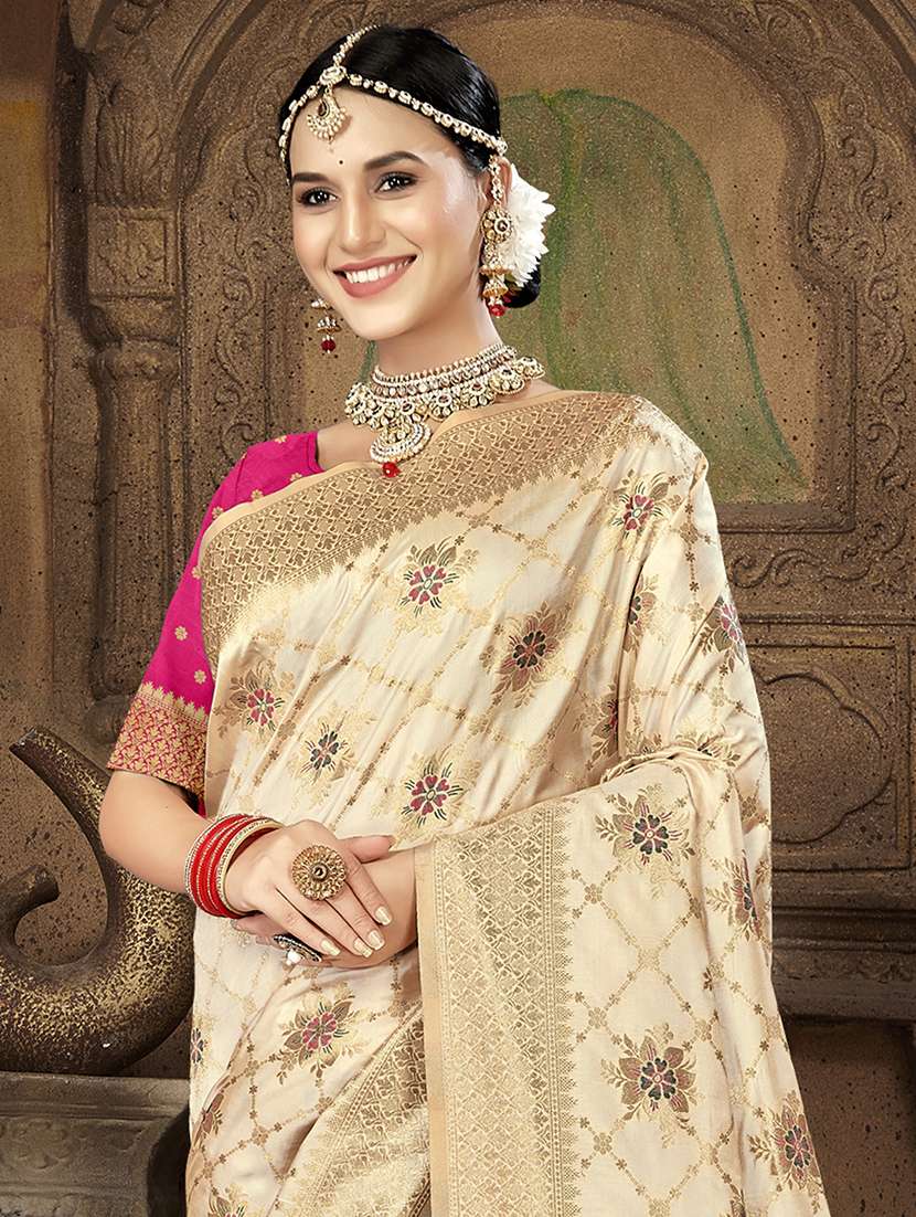 women self design banarasi saree with blouse - 22086703 -  Standard Image - 1