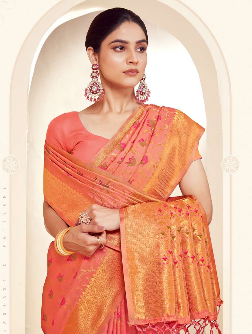 women self design banarasi saree with blouse - 22086706 -  Standard Image - 1