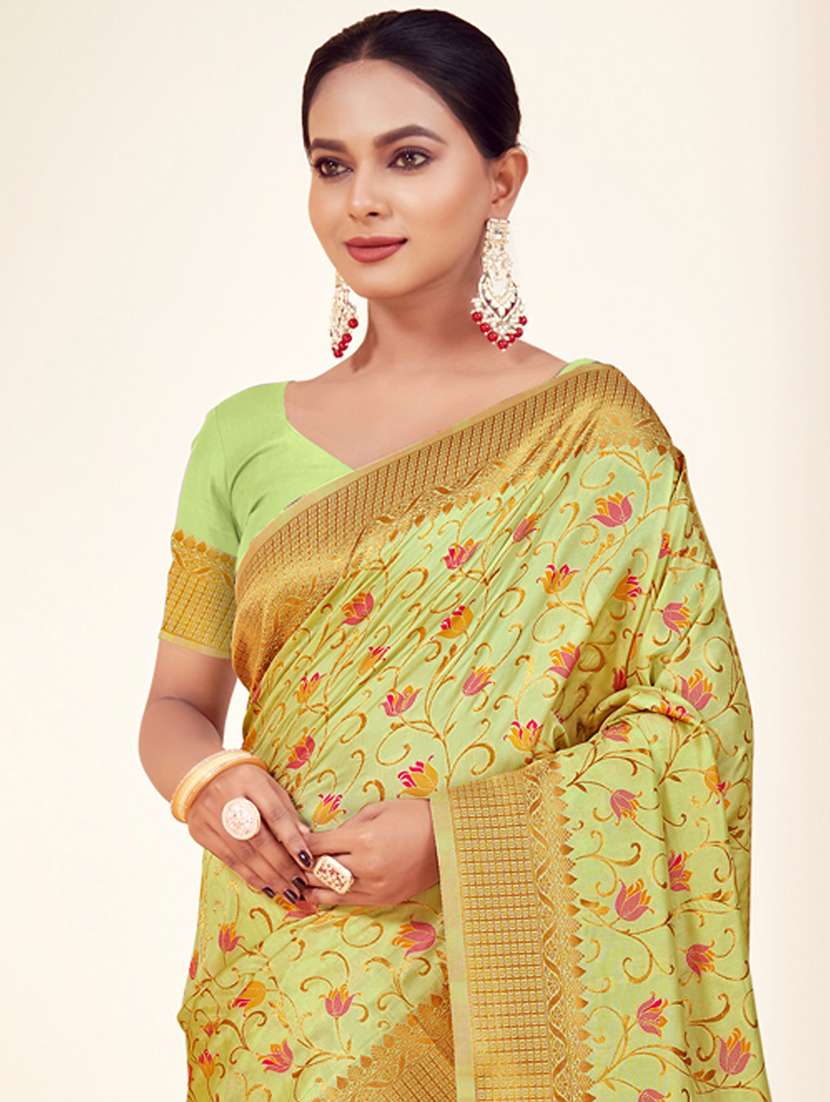 women self design banarasi saree with blouse - 22086709 -  Standard Image - 1