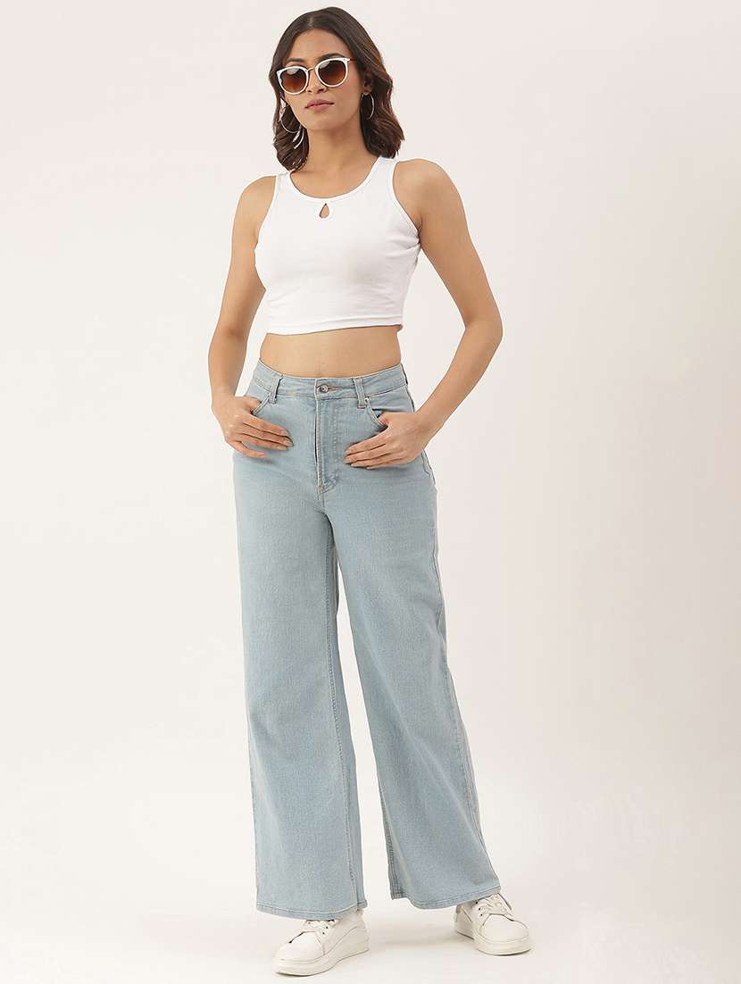 women white solid sleeveless tank top - 22086822 - Standard Image - 4