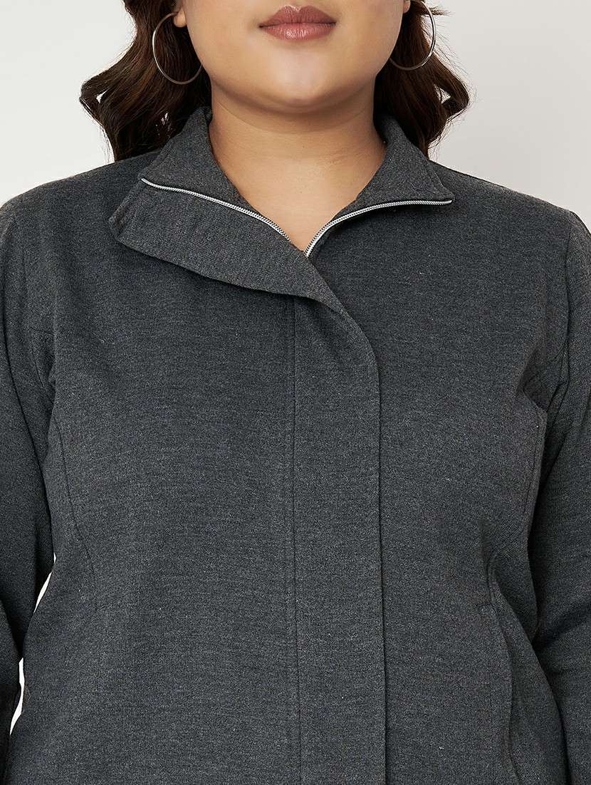 women plus size solid long sleeve sweatshirt - 22086880 -  Standard Image - 6