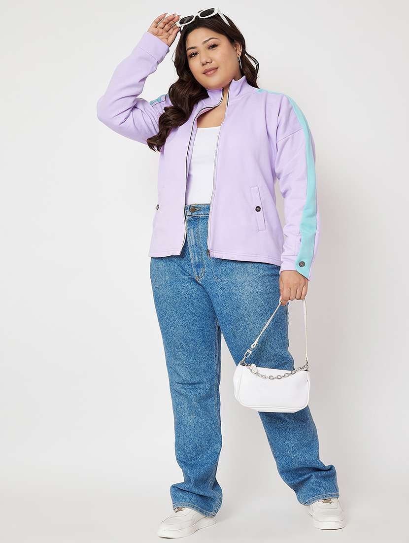 women plus size solid long sleeve sweatshirt - 22086883 -  Standard Image - 4