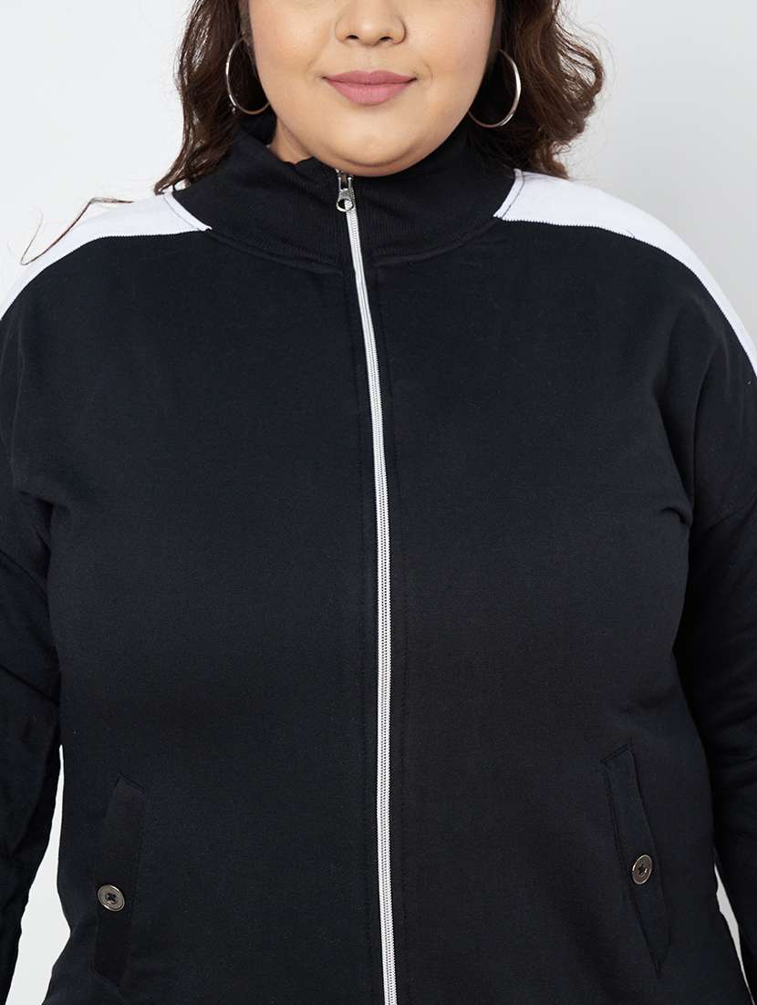 women plus size tapered long sleeve sweatshirt - 22086884 -  Standard Image - 6