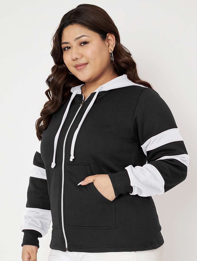 women plus size long sleeve hooded sweatshirt - 22086889 -  Standard Image - 1
