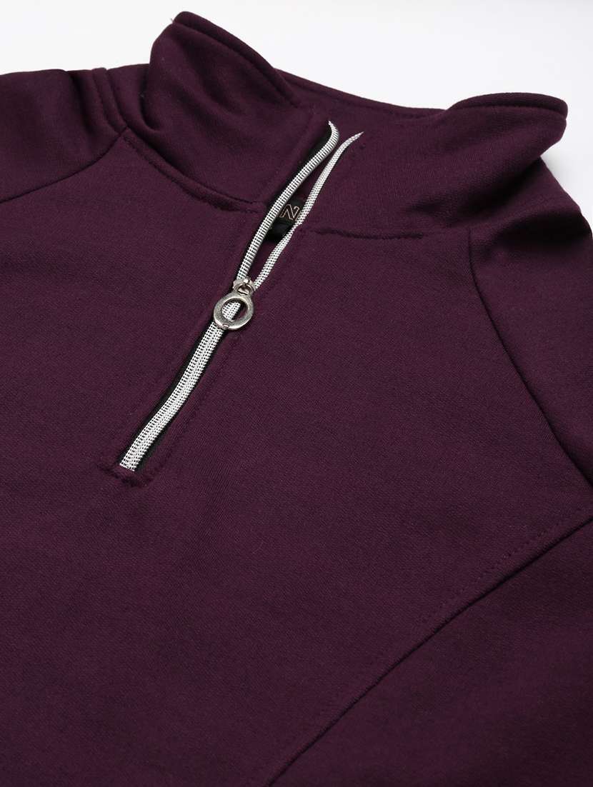 women solid long sleeve sweatshirt - 22086903 -  Standard Image - 4