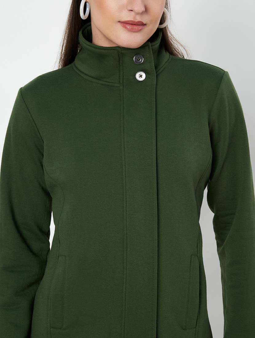 women solid long sleeve sweatshirt - 22086916 -  Standard Image - 6