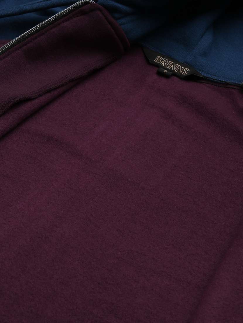 women color blocked long sleeve hooded sweatshirt - 22086919 -  Standard Image - 4