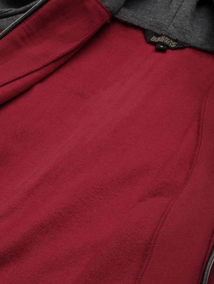 women color blocked long sleeve hooded sweatshirt - 22086921 -  Standard Image - 6