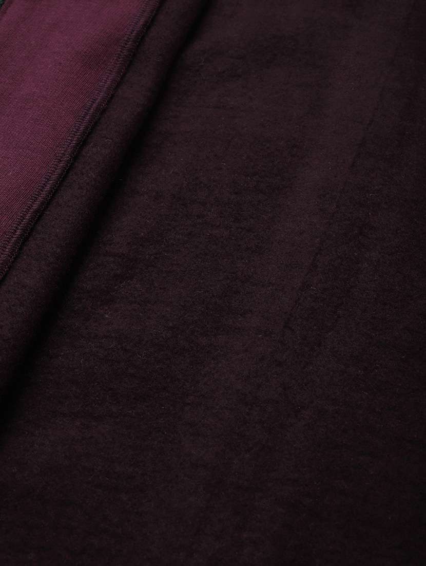 women solid long sleeve hooded sweatshirt - 22086941 -  Standard Image - 4