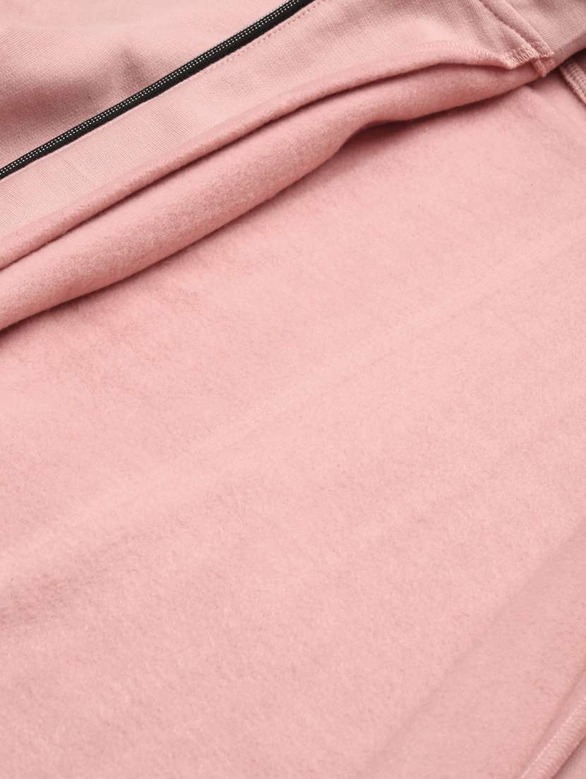 women solid long sleeve hooded sweatshirt - 22086942 -  Standard Image - 4