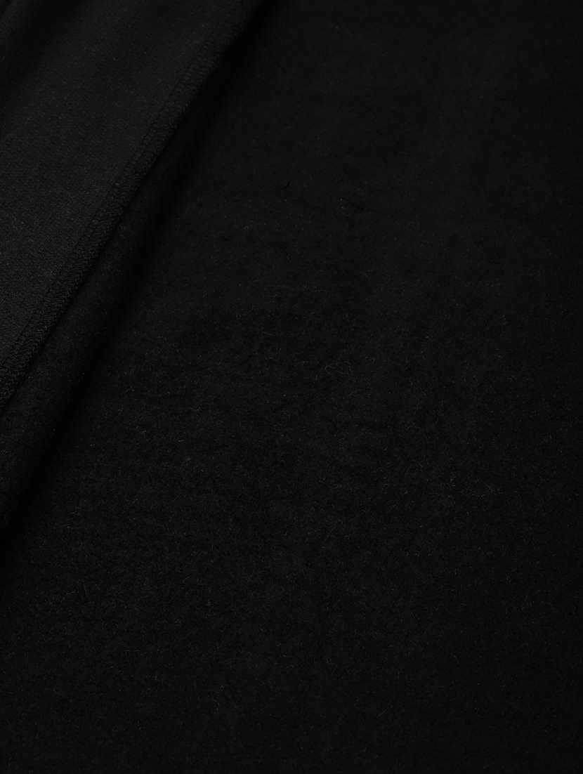 women solid long sleeve hooded sweatshirt - 22086948 -  Standard Image - 4