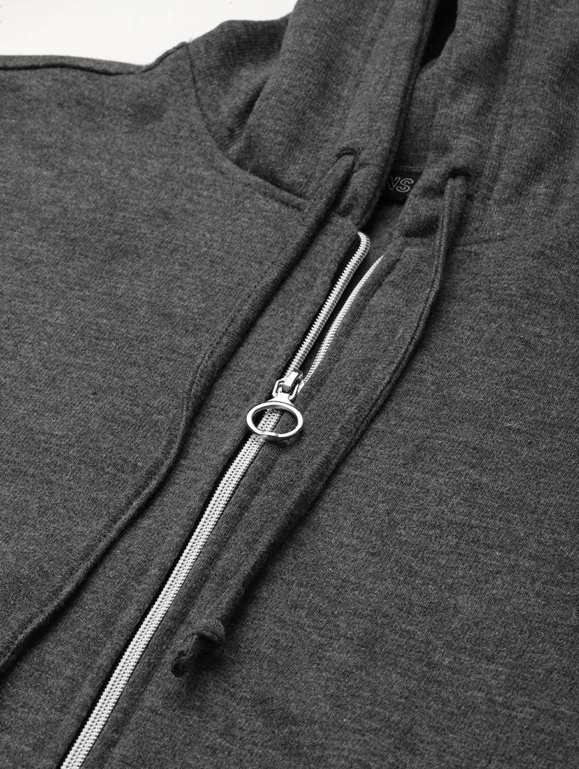 women solid long sleeve hooded sweatshirt - 22086949 -  Standard Image - 4