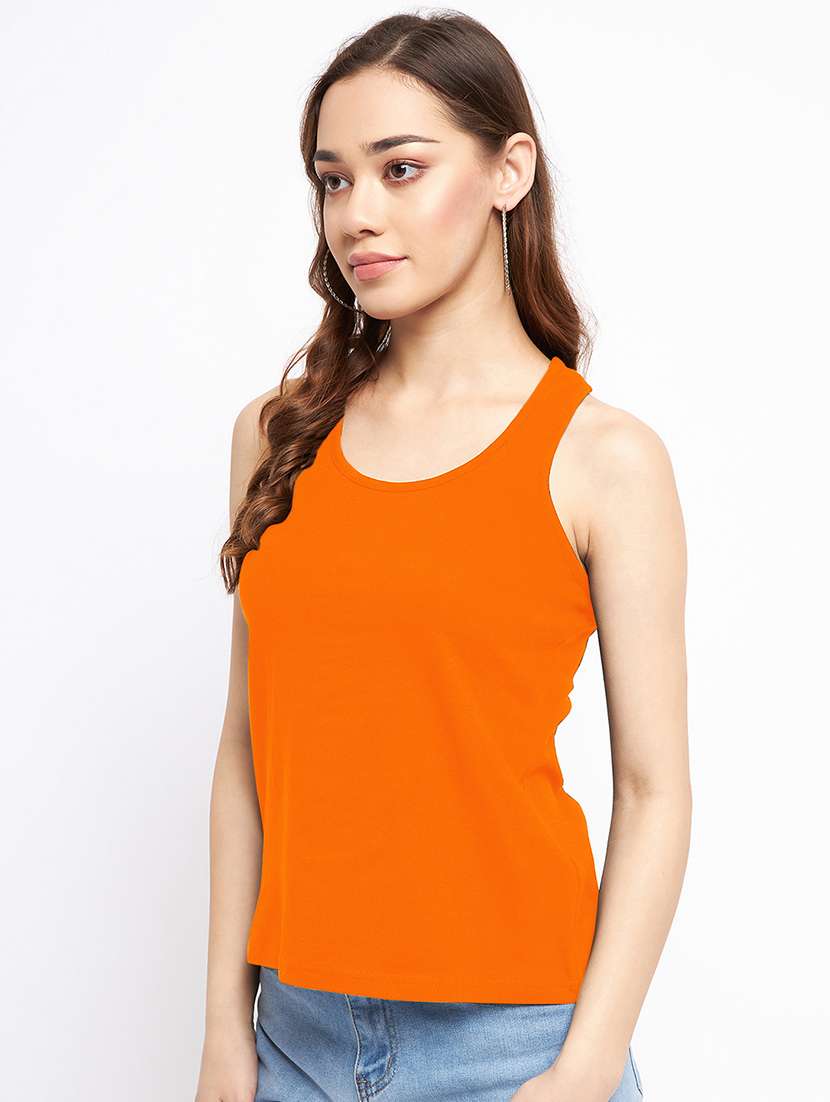 women solid sleeveless camisole - 22087002 -  Standard Image - 1