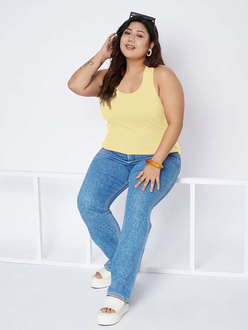 women plus size solid sleeveless camisole - 22087006 - Standard Image - 4