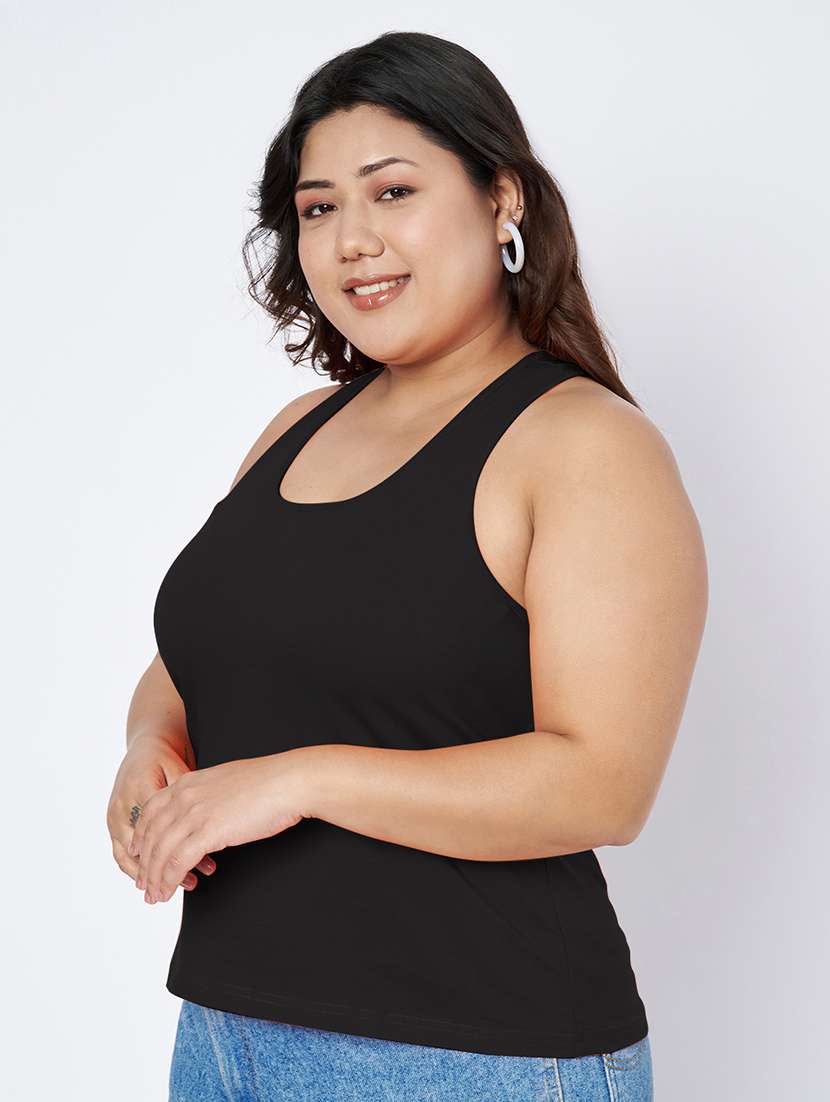 women plus size solid sleeveless camisole - 22087007 -  Standard Image - 1