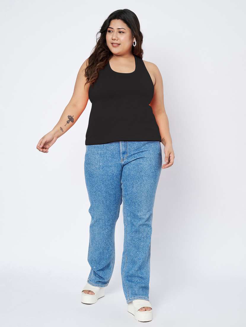 women plus size solid sleeveless camisole - 22087007 - Standard Image - 4
