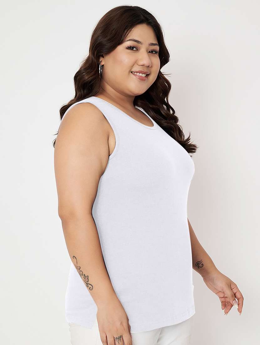 women plus size solid sleeveless camisole - 22087009 -  Standard Image - 1