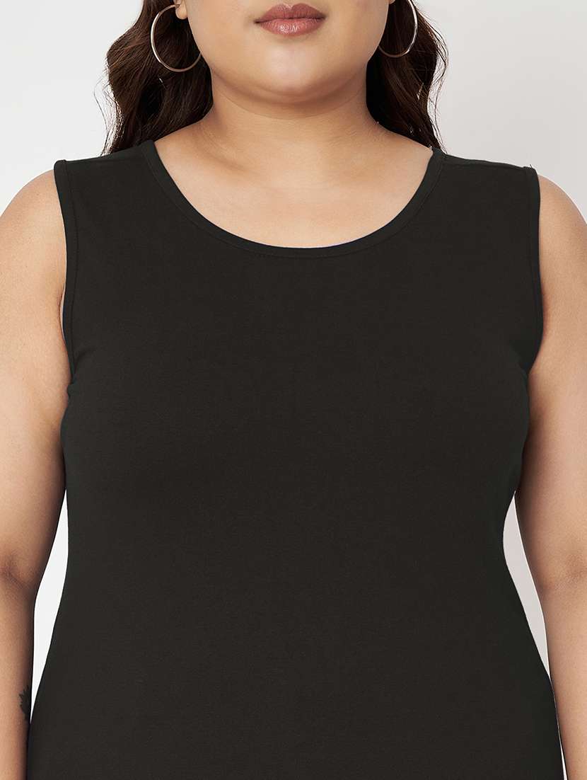women plus size solid sleeveelsss camisole - 22087021 - Standard Image - 6