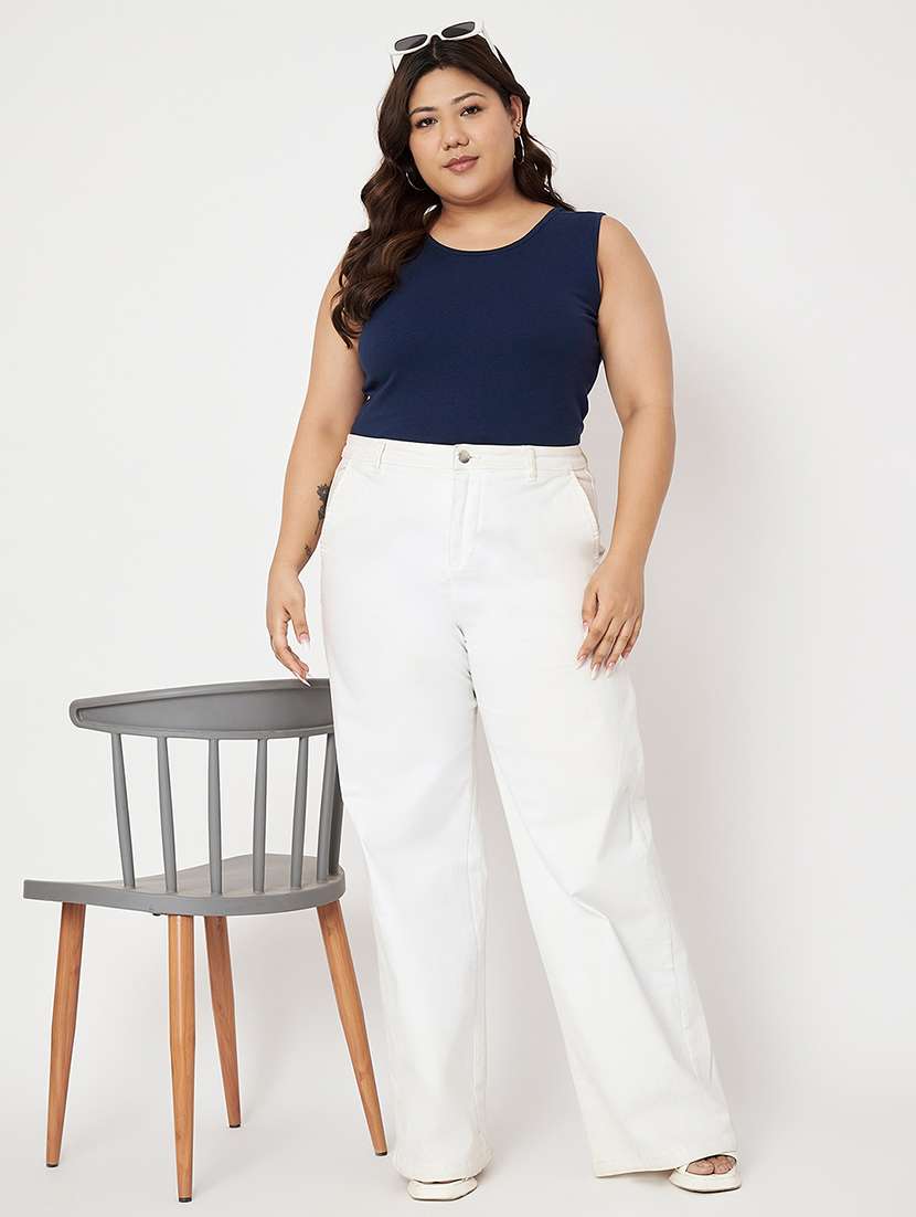 women plus size solid sleeveelsss camisole - 22087027 -  Standard Image - 4