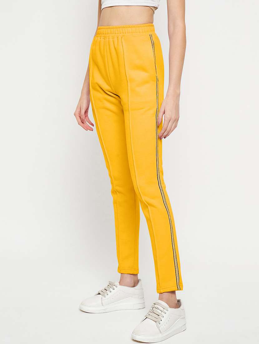 women solid mid rise regular fit track pant - 22087030 -  Standard Image - 1