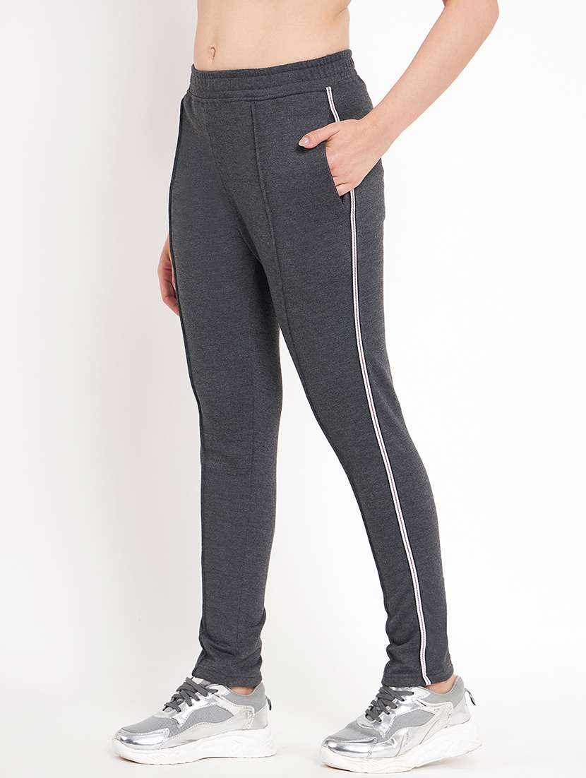 women solid mid rise yoga pants - 22087034 -  Standard Image - 1