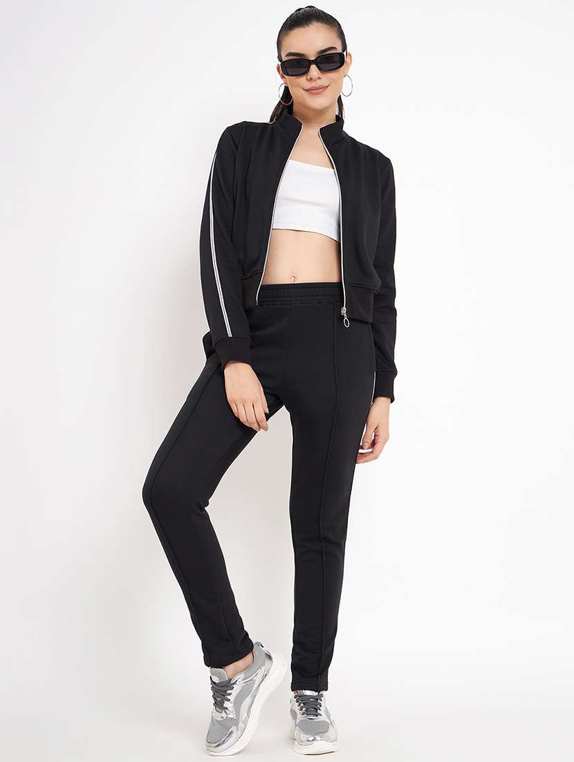 women solid mid rise yoga pants - 22087036 - Standard Image - 4