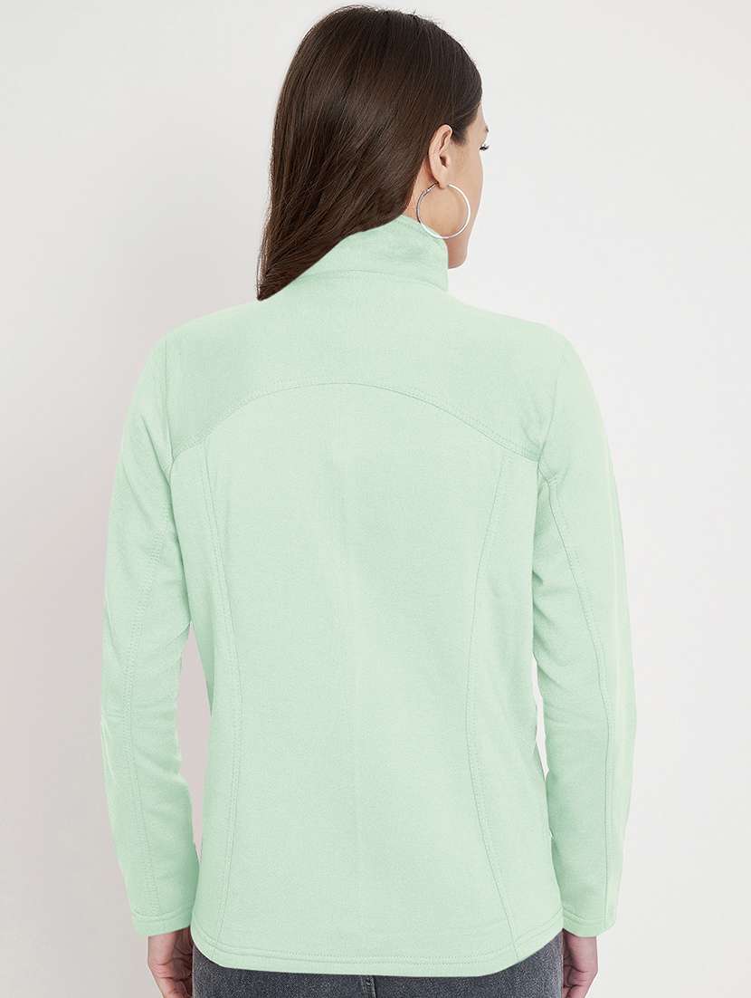 women solid long sleeve jacket - 22087059 -  Standard Image - 4