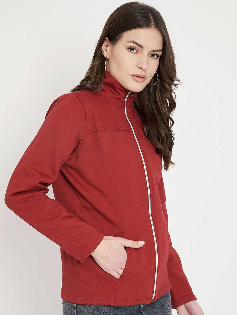 women solid long sleeve jacket - 22087060 -  Standard Image - 1