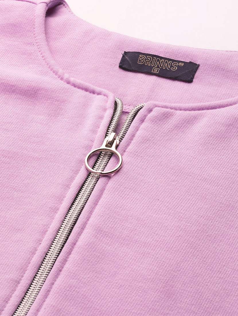 women solid short sleeve jacket - 22087074 -  Standard Image - 4