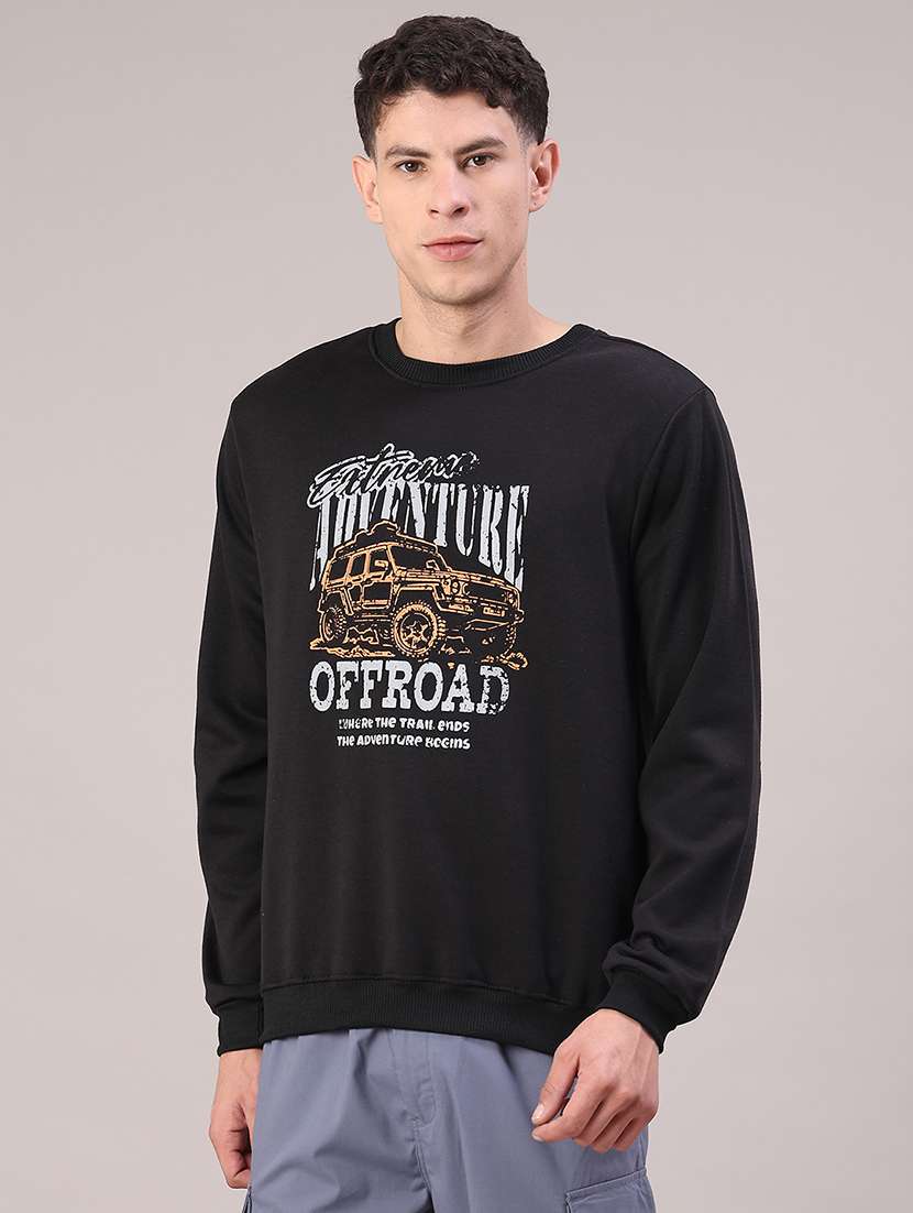 men printed long sleeve sweatshirt - 22087398 -  Standard Image - 1