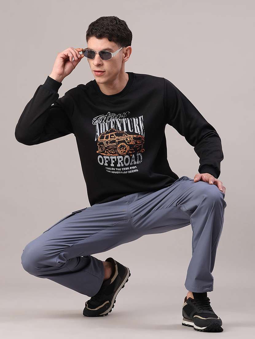 men printed long sleeve sweatshirt - 22087398 -  Standard Image - 4