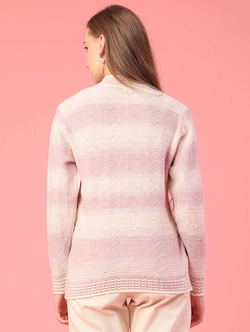 women self design long sleeve cardigan - 22087407 -  Standard Image - 4