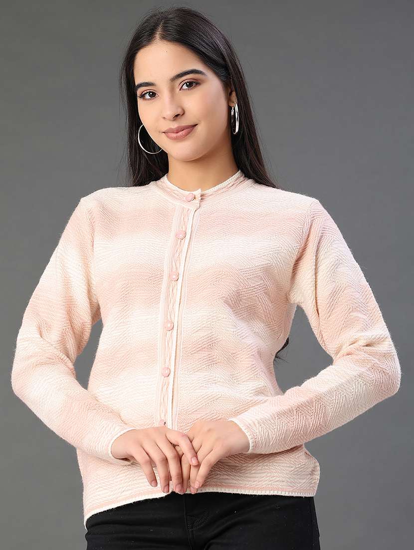 women self design long sleeve cardigan - 22087408 -  Standard Image - 1