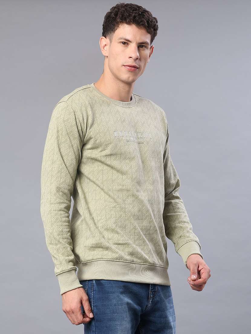men printed long sleeve regular fit sweatshirt - 22087581 -  Standard Image - 1