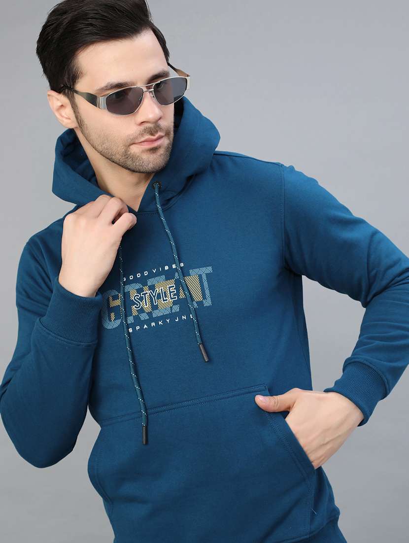 men chest print long sleeve regular fit sweatshirt