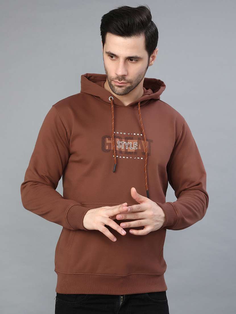 men chest print long sleeve regular fit sweatshirt - 22087585 -  Standard Image - 1