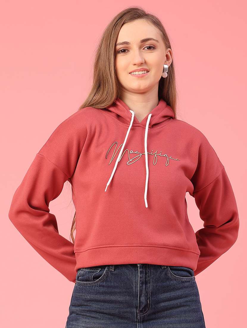women long sleeve cropped sweatshirt - 22087880 -  Standard Image - 1