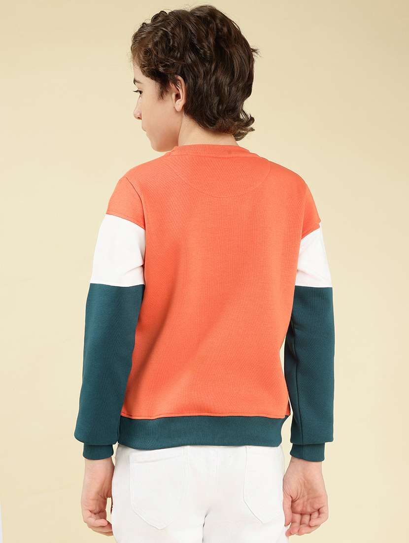 boys color block long sleeve sweatshirt - 22087959 -  Standard Image - 4