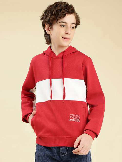 boys color block long sleeve sweatshirt - 22087961 -  Standard Image - 0