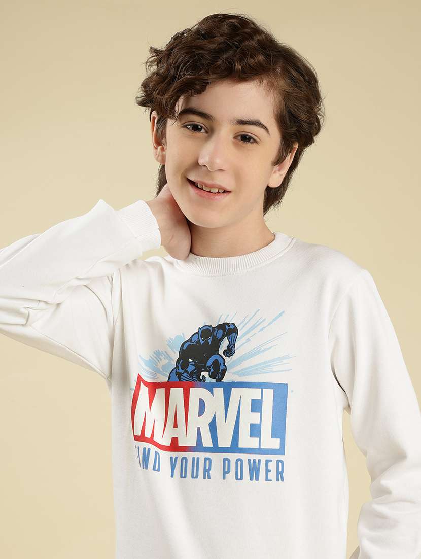 boys front print long sleeve sweatshirt - 22087963 - Standard Image - 1