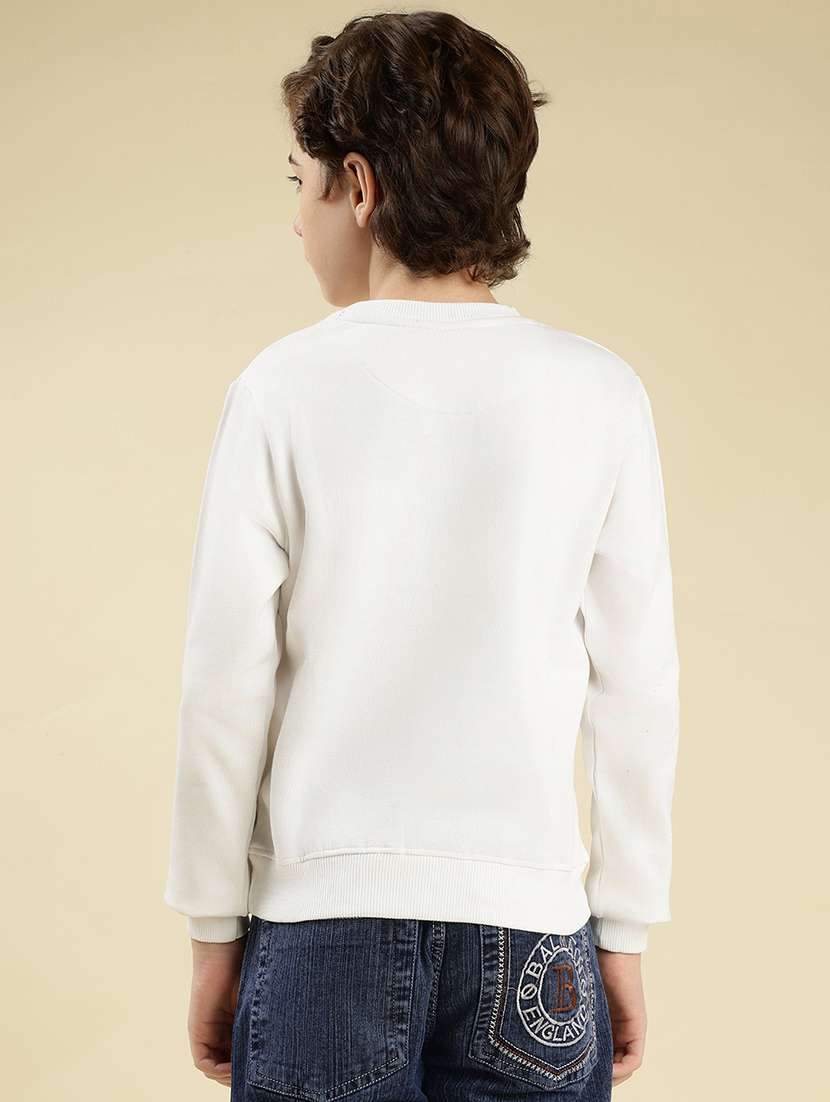 boys front print long sleeve sweatshirt - 22087963 - Standard Image - 4