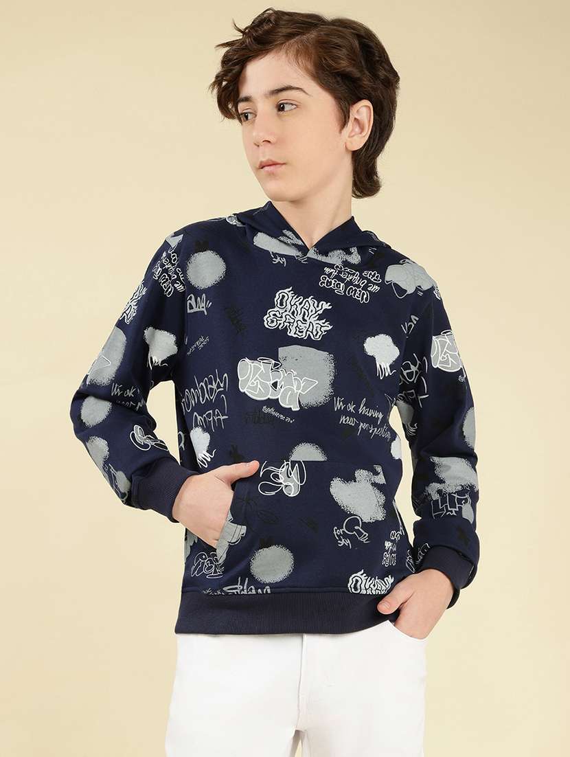 boys printed long sleeve sweatshirt