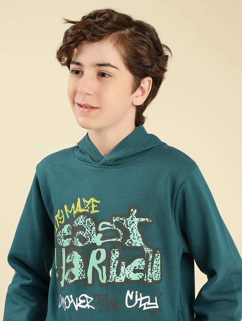 boys front print long sleeve sweatshirt - 22087972 -  Standard Image - 1