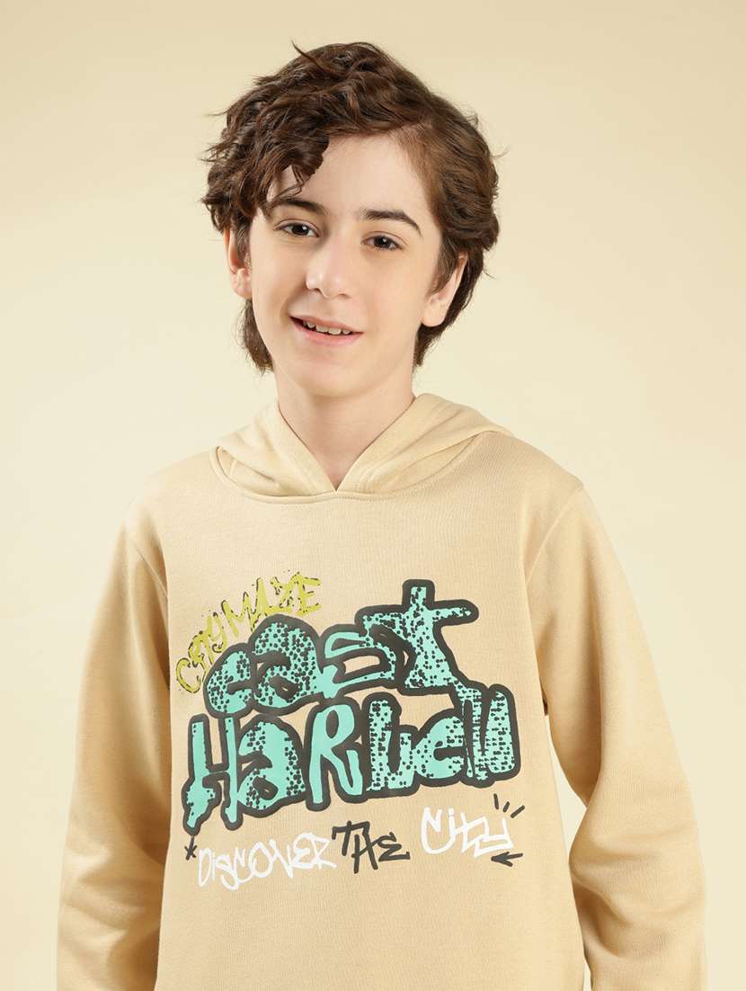 boys front print long sleeve sweatshirt - 22087973 -  Standard Image - 1