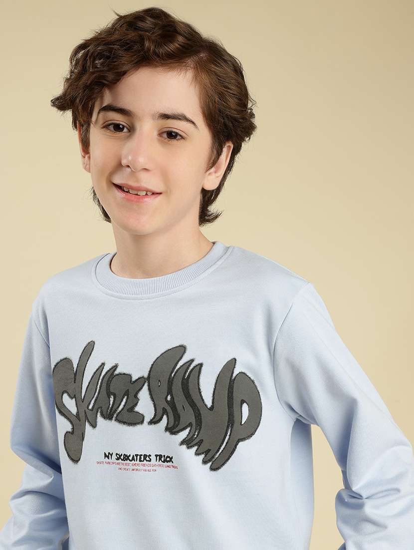 boys chest print long sleeve sweatshirt - 22087974 - Standard Image - 1