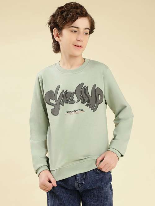 boys chest print long sleeve sweatshirt - 22087975 -  Standard Image - 0