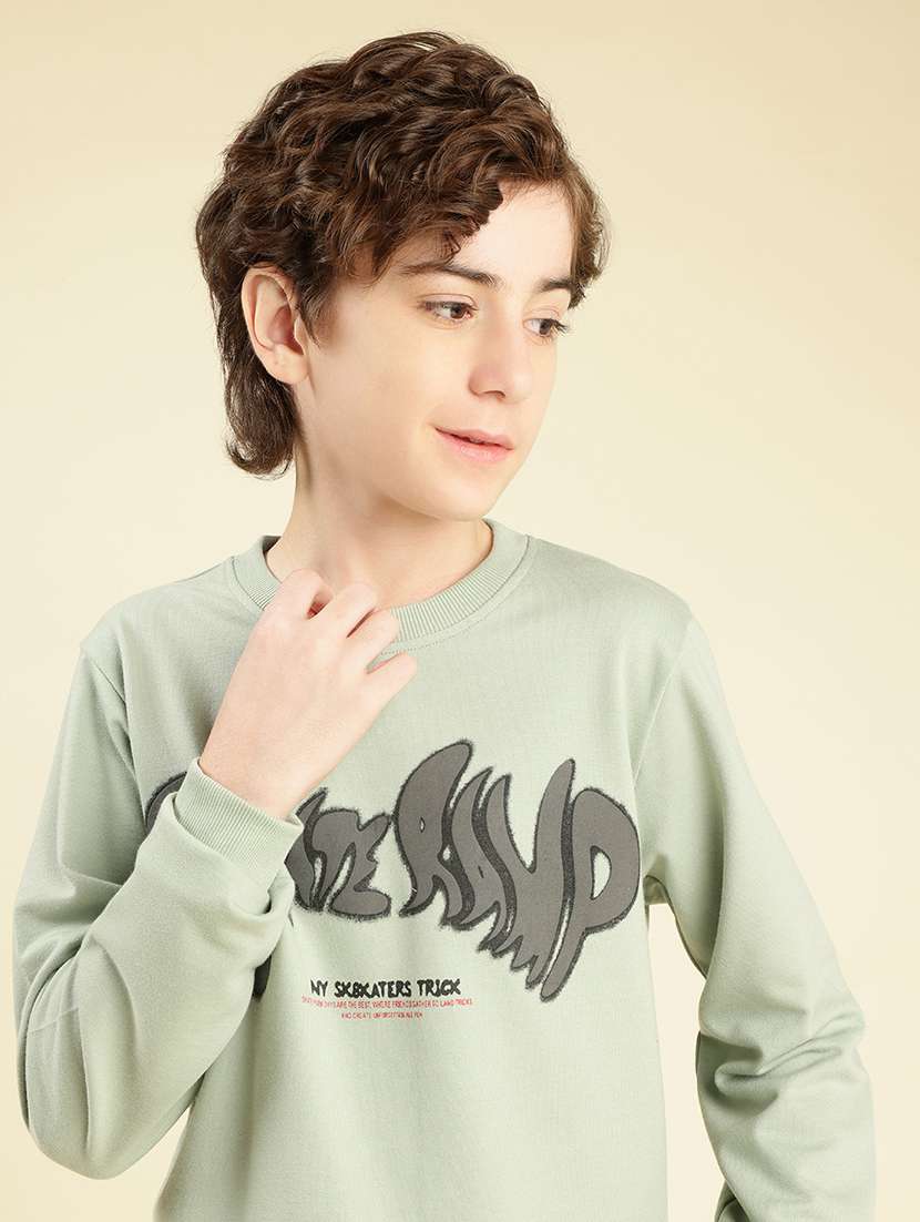 boys chest print long sleeve sweatshirt - 22087975 - Standard Image - 1